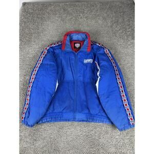 Vintage New York Giants Jacket Mens XL Blue NFL Football Full Zip Game Day 90s